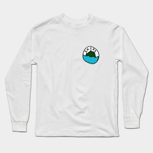 Sparkle Heart Island Parks Services Logo Long Sleeve T-Shirt